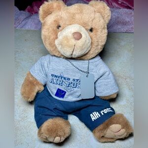 Air Force Plush Bear with Imprinted PT Wear with Dog‎ Tag